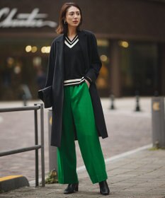 ICB ハイゲージソフトウール チルデンVネックプルオーバー