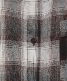 earth music&ecology 【2WAY】２ｗａｙショルダードロストリボンチェックシャツ