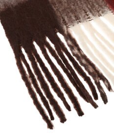 Green Parks ・ｆｕｒｒｙ　ｒａｔｅ　グラデーションチェックマフラー