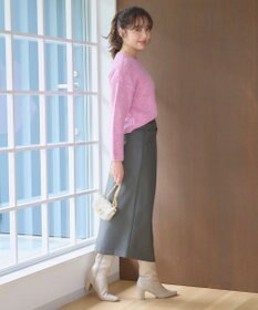 Feroux 【洗える】バックルデザイン タイトスカート