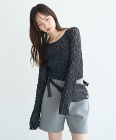 earth music&ecology レースフラワープルオーバー