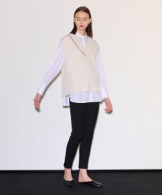 JOSEPH ポプリンシャツ×ニットベスト