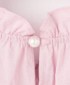 Feroux 【洗える】ペプラムシルエットフリルブラウス