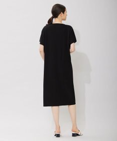 ICB 【洗える】ドライコットンアセテート ドレープスリーブワンピース