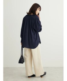 Green Parks とろみ衿フリルブラウス