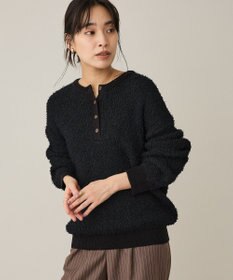 CRAFT STANDARD BOUTIQUE ネップヘンリーネックニットプルオーバー