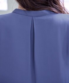 Tiaclasse 【洗える・スマート裏起毛】ジョーゼットフリルブラウス