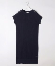 自由区 【ワコールコラボ】【カタログ掲載・洗える】レーシーニット ドレス