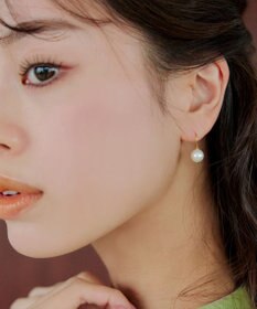 Tiaclasse 【金属アレルギー対応】フック型パールピアス