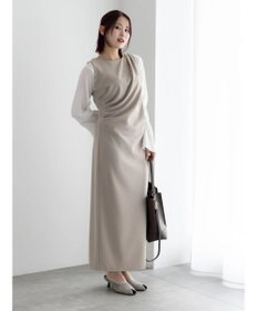Te chichi ドレープ I ラインワンピース【AOYAMA FASHION ASSOCIATION × Te chichi】
