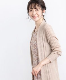 Tiaclasse 【UVケア・接触冷感】さらっと羽織れる膝丈ロングトッパーカーディガン