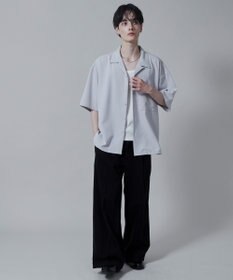 WEGO 【速乾/シワになりにくい】ドライポリオープンカラーシャツ(S)