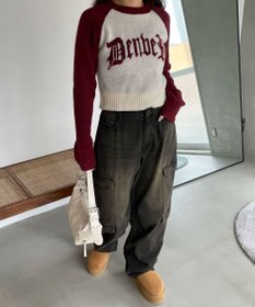 WEGO フラッフィーグラフィックちびニット