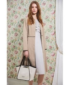 TOCCA 【A4サイズ対応】TRIM RIBBON CANVASTOTE トートバッグ