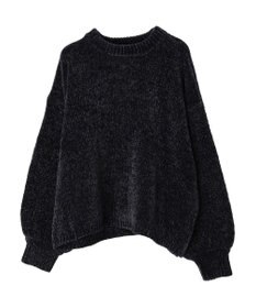 earth music&ecology シャイニーベロアモールプルオーバー