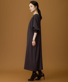 自由区 L 【SHIHOさん着用】TWドレープツイル3WAYボウタイ ワンピース