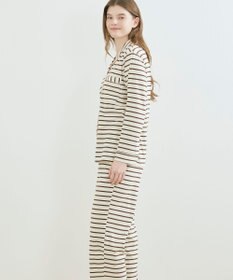 une nana cool 【綿100%】コットンボーダーパジャマ MADE WITH LIBERTY FABRIC