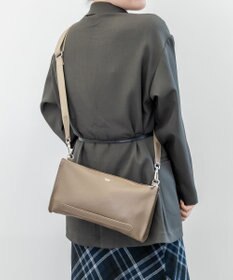 blancle シュリンクレザー クラッチショルダー