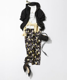 23区 2WAY ストレッチタフタ ボリュームスリーブブルゾン