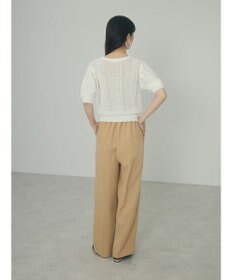 Green Parks ａ．透かし柄ニットプルオーバー