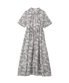 YECCA VECCA サファリ柄フレアシャツワンピース