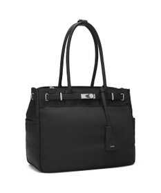 style code 【高密度ナイロン×レザー】ナイロンロングハンドルトートバッグ　軽量　大容量