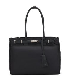 style code 【高密度ナイロン×レザー】ナイロンロングハンドルトートバッグ　軽量　大容量