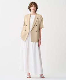 uncrave 【佐藤晴美さん着用】ウォッシャブルドライサップ ハーフスリーブジャケット