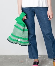 TRICOTE シアーリブニットバッグ