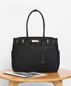 style code 【高密度ナイロン×レザー】ナイロンロングハンドルトートバッグ　軽量　大容量