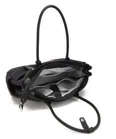 style code 【高密度ナイロン×レザー】ナイロンロングハンドルトートバッグ　軽量　大容量