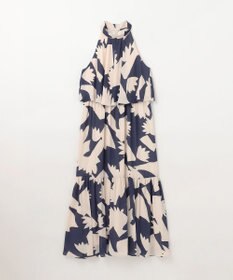 GRACE CONTINENTAL キカプリントホルタードレス