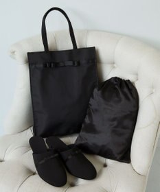 ANY SIS 【巾着ポーチ付き】リボンヒール スリッパ