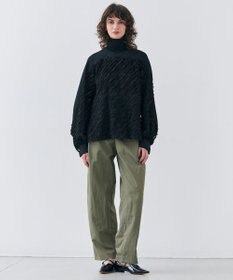 BEIGE， 【洗える】BANKSIA / ニットコンビカットジャカードブラウス