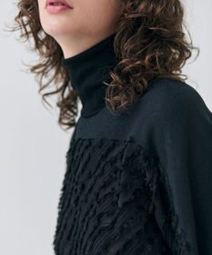 BEIGE， 【洗える】BANKSIA / ニットコンビカットジャカードブラウス