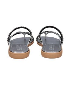 INTER-CHAUSSURES 【ITALIAN SHOEMAKERS】ダブルビジューストラップトングサンダル