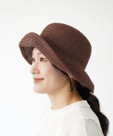 石田製帽 美濃和紙xコットンブレード　ウォッシャブルカサブランカ