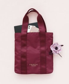 TOCCA 【アップサイクルコサージュ付き・美香＆Lovécoコラボ・数量限定・A4サイズ対応】FLOWER IN HEART BAG バッグ