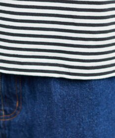 WEGO ワイドスリーブボーダーT（長袖）