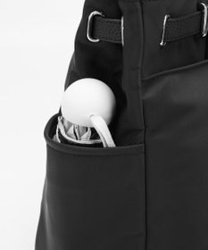 style code 【高密度ナイロン×レザー】ナイロンロングハンドルトートバッグ　軽量　大容量