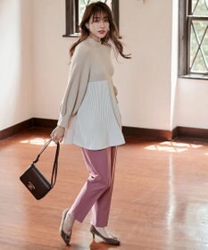 ANY SIS 【保温性あり/洗える】サーモ 2WAYストレッチ テーパード パンツ