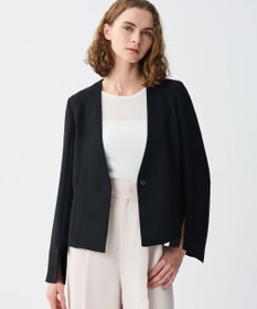 uncrave ウォッシャブル ダブルクロス スリットスリーブジャケット