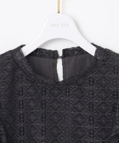 ANY SIS S 【洗える】ラッフルレース トップス