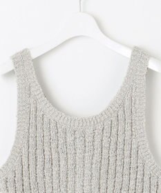 23区 【SLOW/一部店舗限定】リボンヤーン ニット ビスチェ