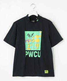 PW CIRCULUS 【UV遮蔽率99% UVカット / 速乾 / ストレッチ】【GOLF OUT掲載】【MEN】アニマルグラフィックモックネックT ゴルフ