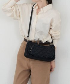 russet 【2025AW新作】キルティング横長2WAYショルダーバッグ(SF-258)