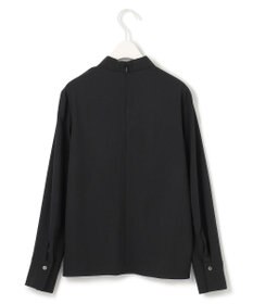 ICB 【洗える】ストレッチジョーゼット ハイネックブラウス