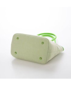 UNBILLION ペルケ perche / キャンバス・蛍光シープレザートートバッグ