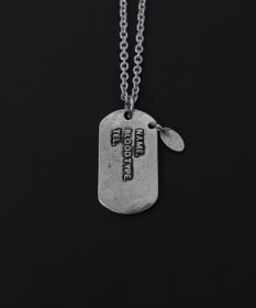 WEGO Mモチーフドッグタグネックレス