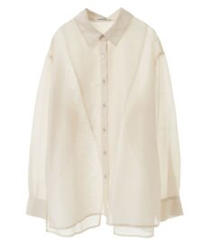 earth music&ecology バックスリットシアーシャツ